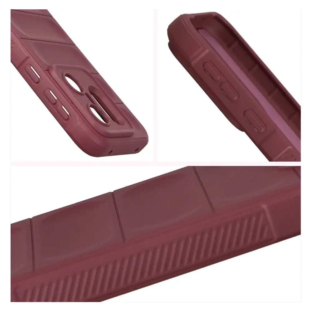 Pancerne etui Bizon Case Tur do Vivo X200 FE burgundowe