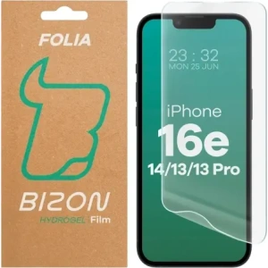 Folia hydrożelowa na ekran Bizon Glass Hydrogel Front do Apple iPhone 16e / 14 / 13 Pro / 13