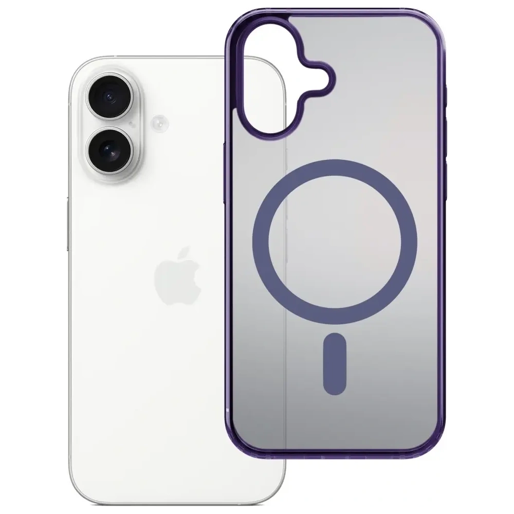 Etui 3MK Frosty MagCase do Apple iPhone 17 fioletowy