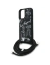 Etui Karl Lagerfeld Crossbody Grained Pattern & Logo do Apple iPhone 16 czarny