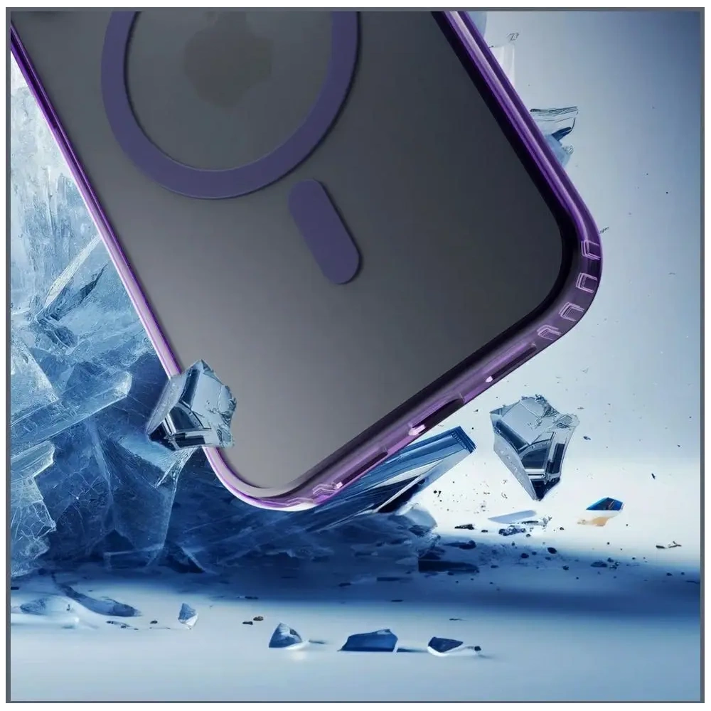 Etui 3MK Frosty MagCase do Apple iPhone 17 fioletowy