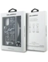 Etui Karl Lagerfeld Crossbody Grained Pattern & Logo do Apple iPhone 16 czarny