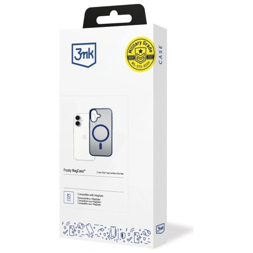 Etui 3MK Frosty MagCase do Apple iPhone 17 niebieski