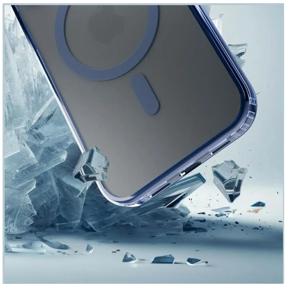Etui 3MK Frosty MagCase do Apple iPhone 17 niebieski