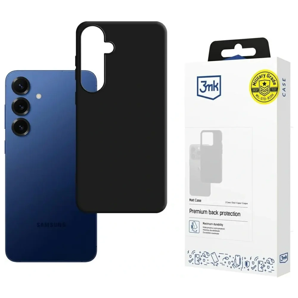 Etui 3MK Matt Case do Samsung Galaxy S25 FE czarny