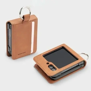 Etui Mercury Basic Diary do Samsung Galaxy Z Flip7 jasnobrązowy