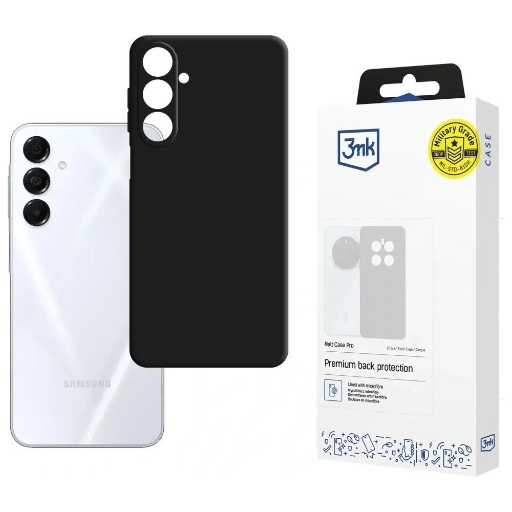 Etui 3MK Matt Case Pro do Samsung Galaxy A17 5G czarny