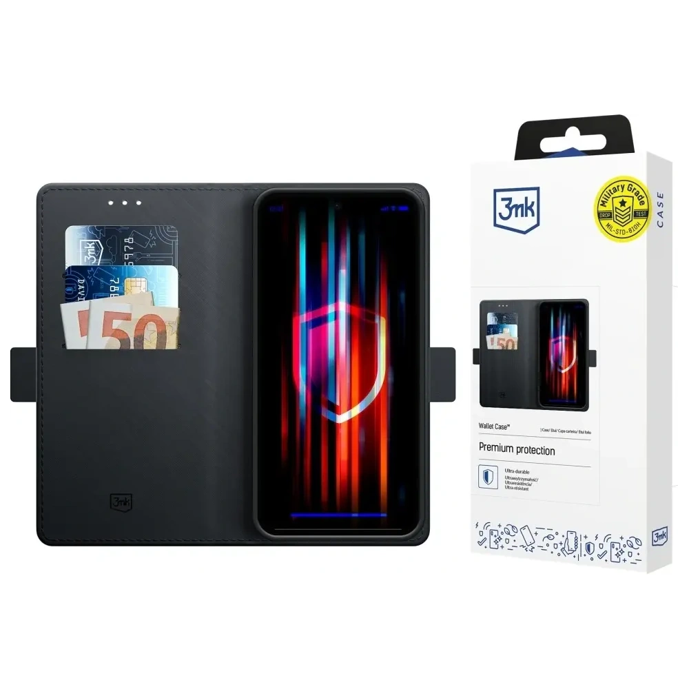 Etui 3MK Wallet Case do Samsung Galaxy A17 5G czarny