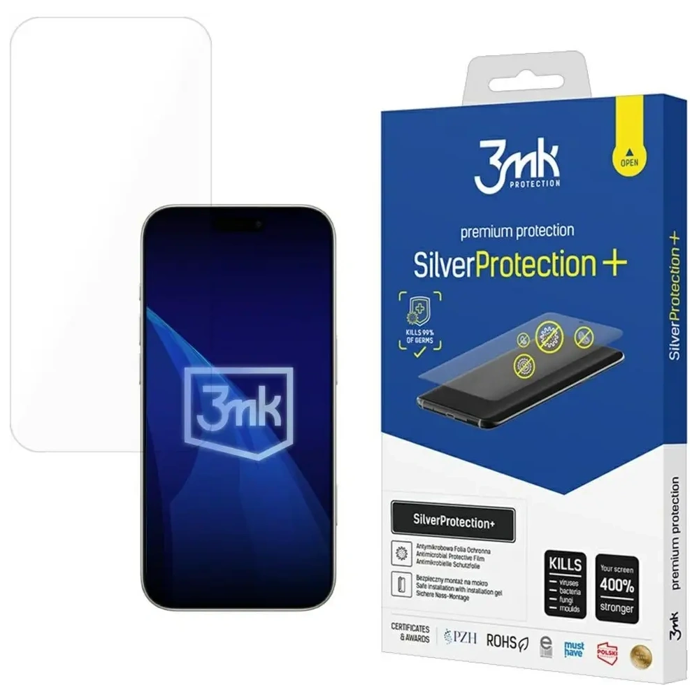 Antymikrobowa folia ochronna 3MK SilverProtect+ do Apple iPhone 17 Pro Max