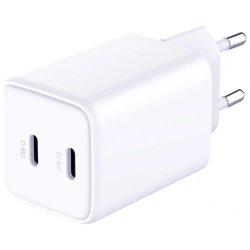 Ładowarka sieciowa 3MK Hyper Charger PD 45W GaN QC4+ PPS 2C Super-Fast Charge 2.0 biały
