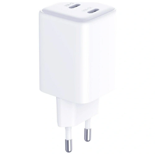 Ładowarka sieciowa 3MK Hyper Charger PD 45W GaN QC4+ PPS 2C Super-Fast Charge 2.0 biały