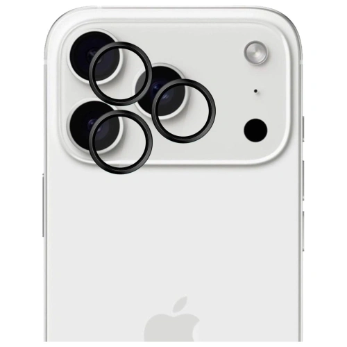Ochrona na obiektyw aparatu 3MK HARDY Lens Protection Pro do Apple iPhone 17 Pro /17 Pro Max czarny
