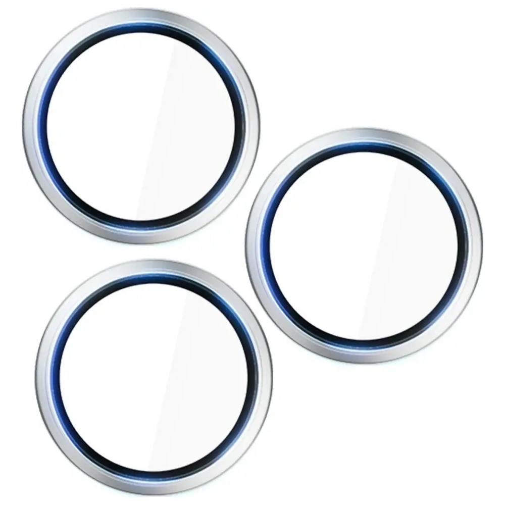 Ochrona na obiektyw aparatu 3MK HARDY Lens Protection Pro do Apple iPhone 17 Pro /17 Pro Max srebrny