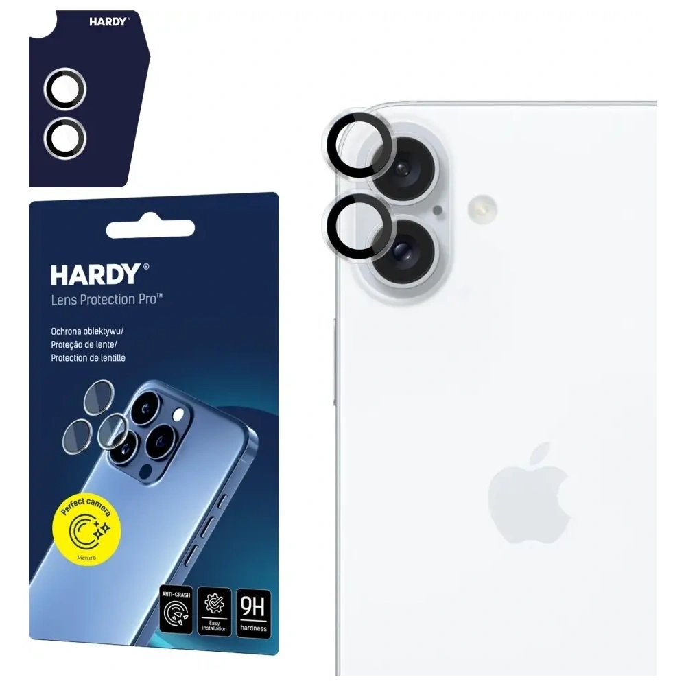 Ochrona na obiektyw aparatu 3MK HARDY Lens Protection Pro do Apple iPhone 17 przezroczysty
