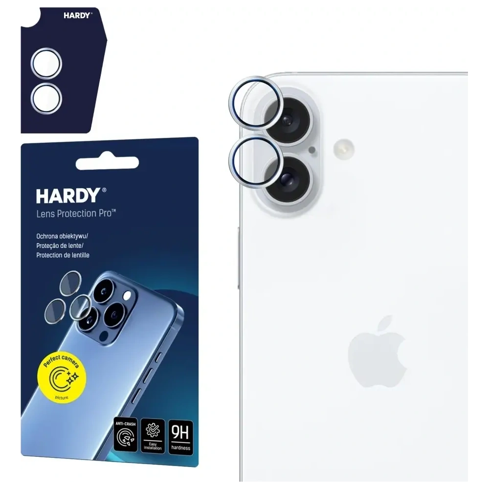 Ochrona na obiektyw aparatu 3MK HARDY Lens Protection Pro do Apple iPhone 17 srebrny
