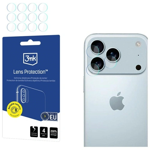 Ochrona na obiektyw aparatu 3MK Lens Protection do Apple iPhone 17 Pro Max [4 PACK]