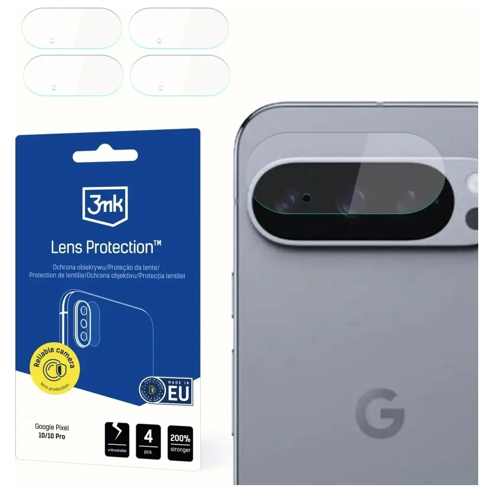 Ochrona na obiektyw aparatu 3MK Lens Protection do Google Pixel 10 Pro [4 PACK]