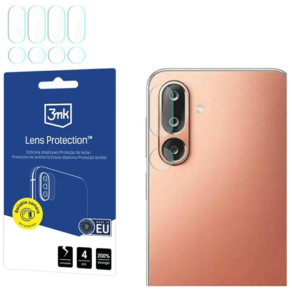 Ochrona na obiektyw aparatu 3MK Lens Protection do Samsung Galaxy M36 [4 PACK]