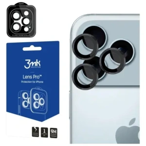 Szkło hartowane na obiektyw aparatu 3MK Lens Protection Pro do Apple iPhone 17 Pro / 17 Pro Max czarny