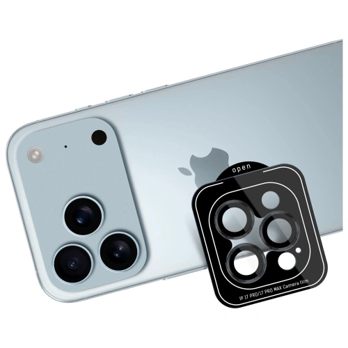 Szkło hartowane na obiektyw aparatu 3MK Lens Protection Pro do Apple iPhone 17 Pro / 17 Pro Max czarny