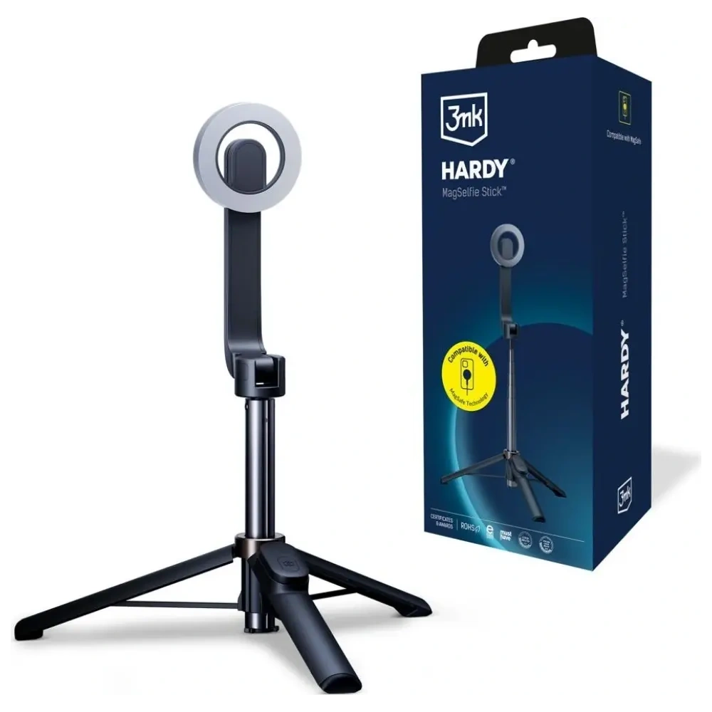 Selfie stick 3MK HARDY MagSelfie czarny