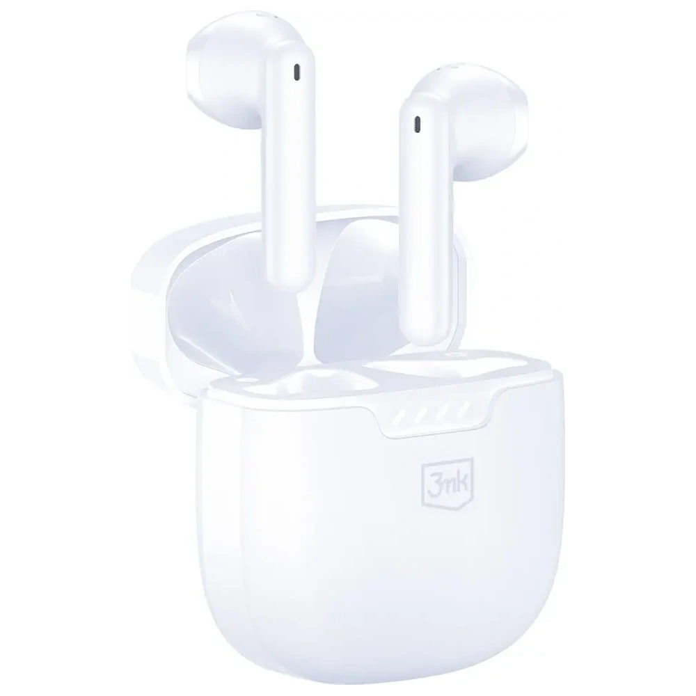 Bezprzewodowe słuchawki douszne 3MK Movepods TWS Bluetooth 5.4 biały
