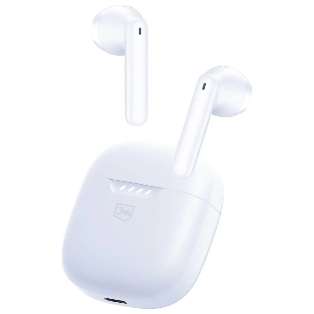 Bezprzewodowe słuchawki douszne 3MK Movepods TWS Bluetooth 5.4 biały