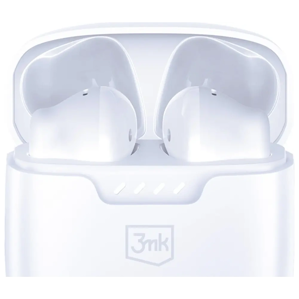 Bezprzewodowe słuchawki douszne 3MK Movepods TWS Bluetooth 5.4 biały