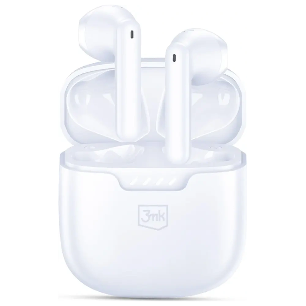 Bezprzewodowe słuchawki douszne 3MK Movepods TWS Bluetooth 5.4 biały