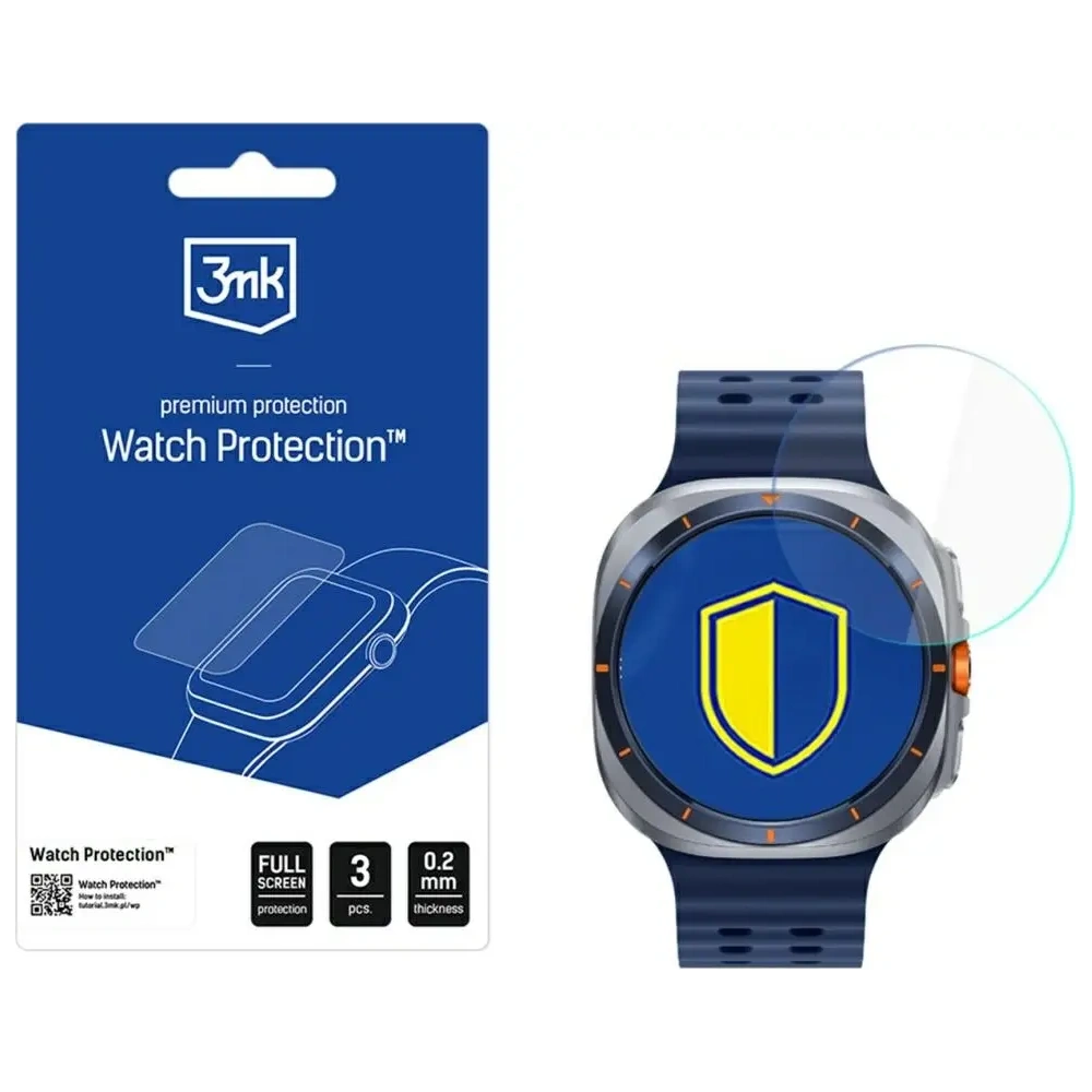 Szkło hybrydowe 3MK FlexibleGlass Watch do Samsung Galaxy Watch Ultra 2