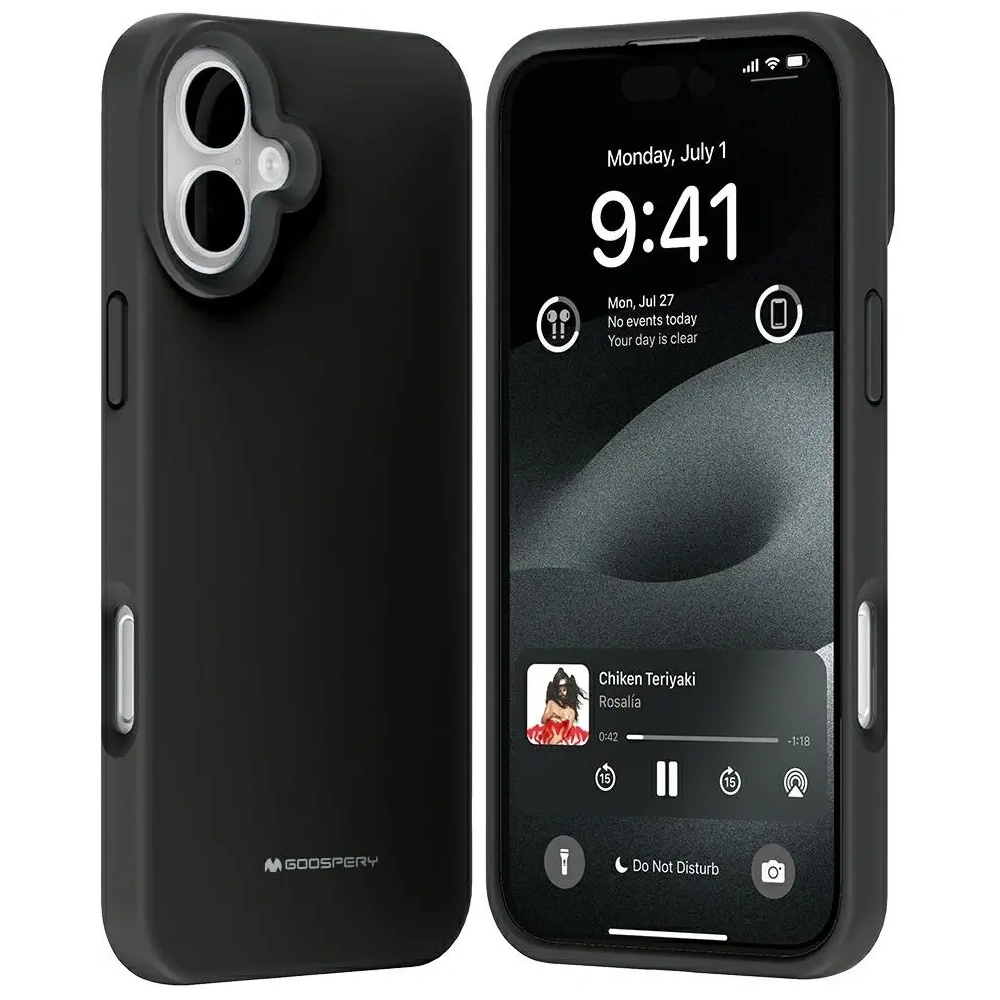 Etui Mercury Pure MagSafe Silicone do Apple iPhone 16 Plus czarny