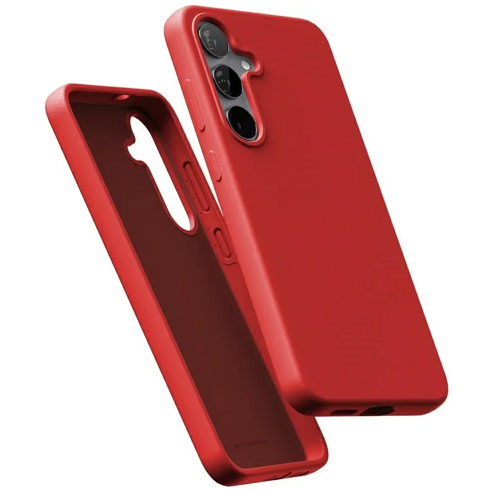 Etui Mercury Pure MagSafe Silicone do Samsung Galaxy S25 czerwony