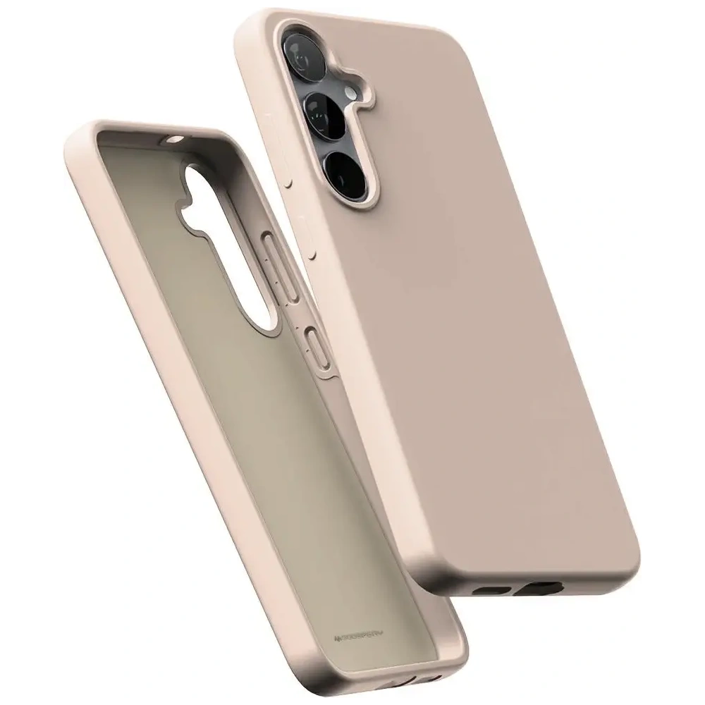 Etui Mercury Pure MagSafe Silicone do Samsung Galaxy S25 piaskowy