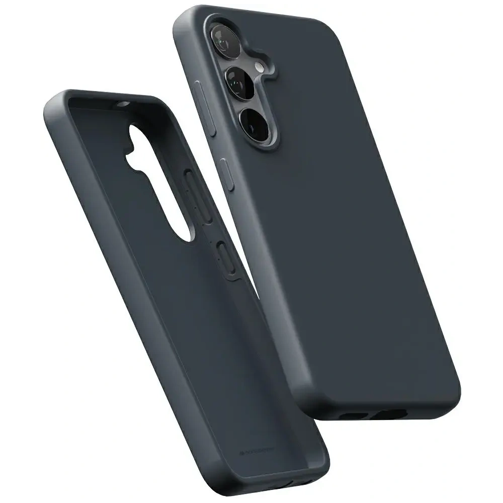 Etui Mercury Pure MagSafe Silicone do Samsung Galaxy S25+ Plus granatowy