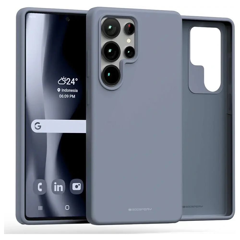 Etui Mercury Pure MagSafe Silicone do Samsung Galaxy S25 Ultra lawenda