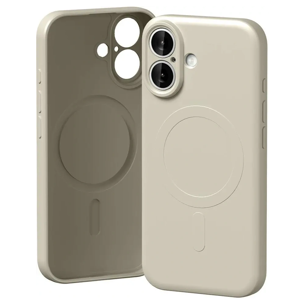 Etui Mercury Semi-Silicone MagSafe do Apple iPhone 17 kamienny