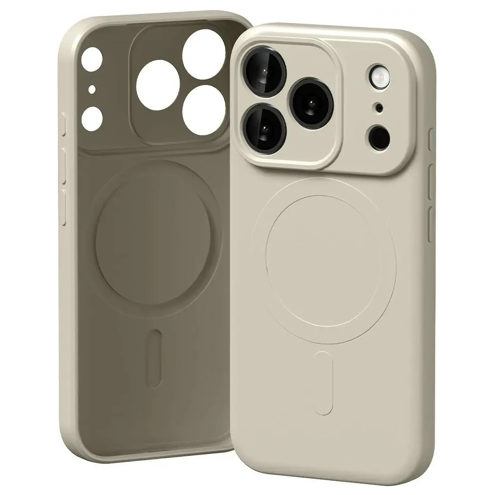 Etui Mercury Semi-Silicone MagSafe do Apple iPhone 17 Pro kamienny