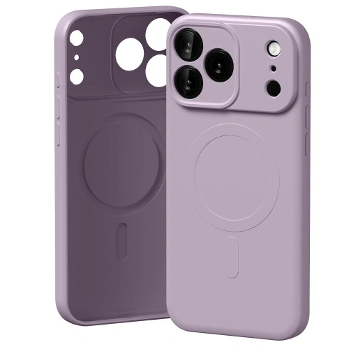 Etui Mercury Semi-Silicone MagSafe do Apple iPhone 17 Pro Max lawendowa szarość