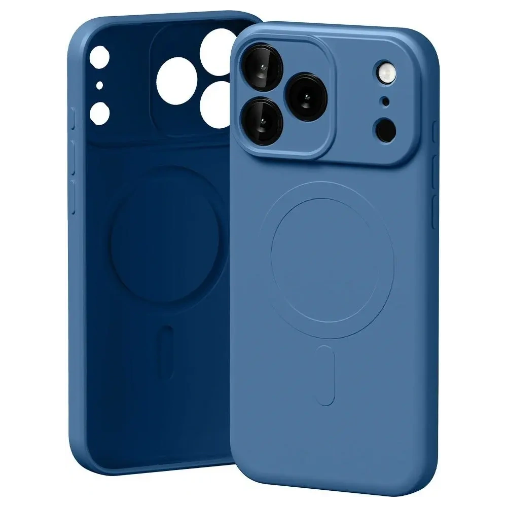 Etui Mercury Semi-Silicone MagSafe do Apple iPhone 17 Pro Max niebieski