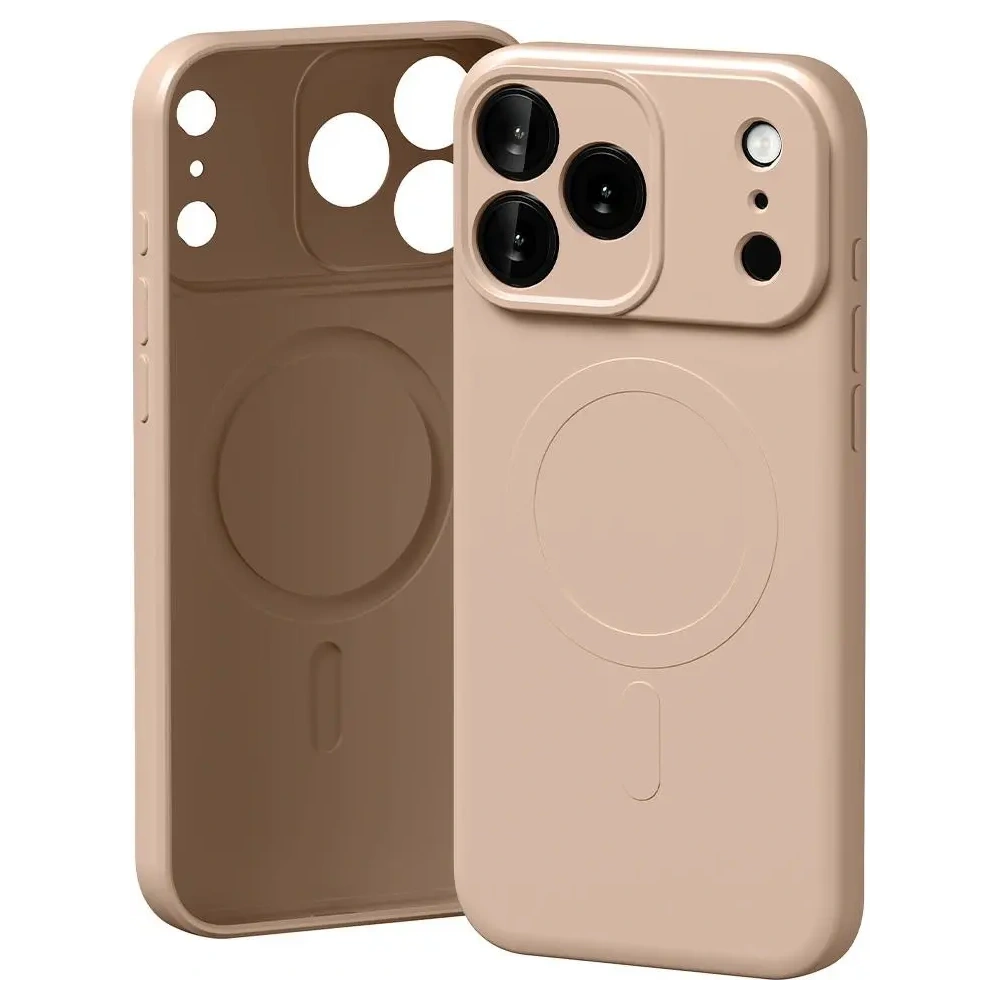 Etui Mercury Semi-Silicone MagSafe do Apple iPhone 17 Pro Max różowo-piaskowy