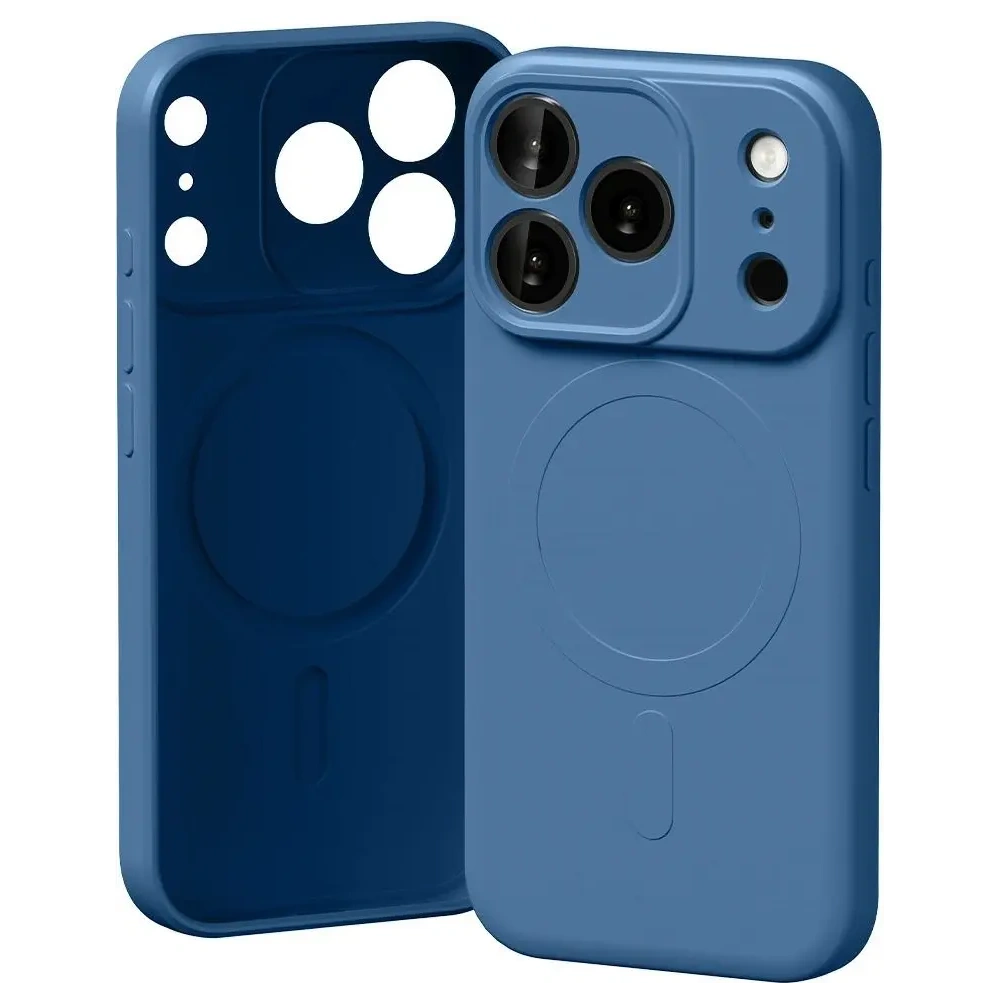 Etui Mercury Semi-Silicone MagSafe do Apple iPhone 17 Pro niebieski