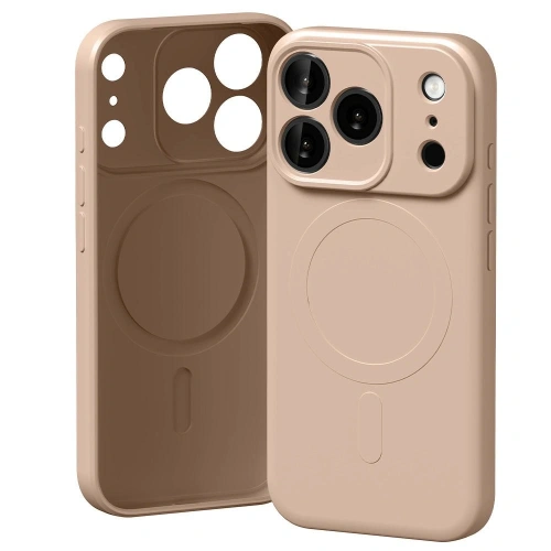 Etui Mercury Semi-Silicone MagSafe do Apple iPhone 17 Pro różowo-piaskowy