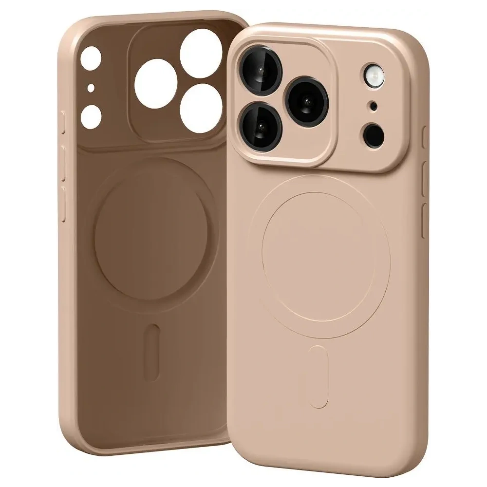 Etui Mercury Semi-Silicone MagSafe do Apple iPhone 17 Pro różowo-piaskowy