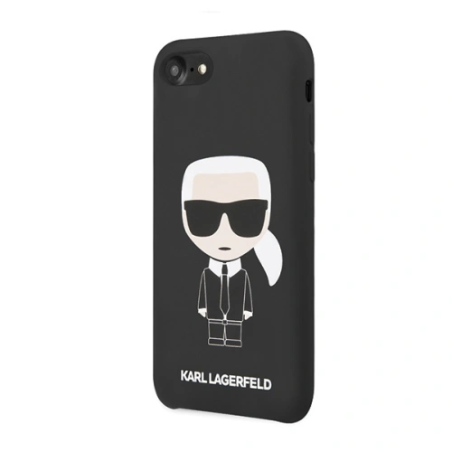 Kup Etui Karl Lagerfeld KLHCI8SLFKBK Apple iPhone SE 2022/SE 2020/8/7 hardcase negru/black Silicone Iconic - KLD302BLK - {ean13} - Sklep Home Screen