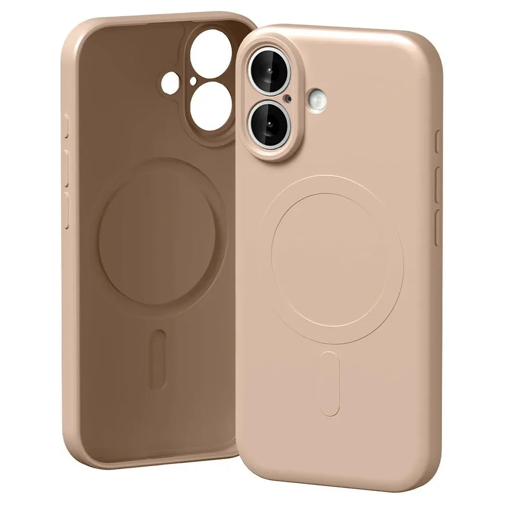 Etui Mercury Semi-Silicone MagSafe do Apple iPhone 17 różowo-piaskowy