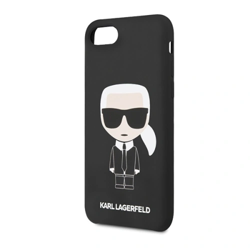 Kup Etui Karl Lagerfeld KLHCI8SLFKBK Apple iPhone SE 2022/SE 2020/8/7 hardcase negru/black Silicone Iconic - KLD302BLK - {ean13} - Sklep Home Screen