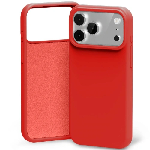 Etui Mercury Silicone do Apple iPhone 17 Pro Max czerwony