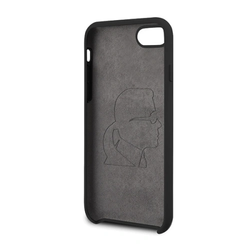 Kup Etui Karl Lagerfeld KLHCI8SLFKBK Apple iPhone SE 2022/SE 2020/8/7 hardcase negru/black Silicone Iconic - KLD302BLK - {ean13} - Sklep Home Screen