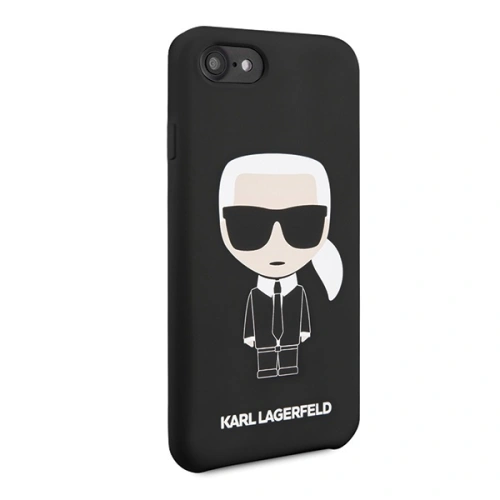Kup Etui Karl Lagerfeld KLHCI8SLFKBK Apple iPhone SE 2022/SE 2020/8/7 hardcase negru/black Silicone Iconic - KLD302BLK - {ean13} - Sklep Home Screen