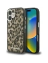 Etui Karl Lagerfeld IML Leopard Pattern MagSafe do Apple iPhone 16 brązowy